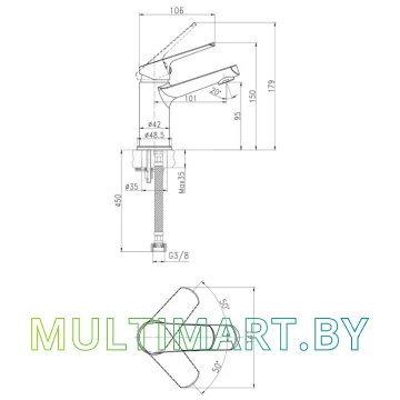 Комплект смесителей Cersanit Vibe 64508 картинка 15